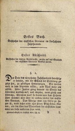 Geschichte des Studiums der classischen Litteratur seit dem Wiederaufleben der Wissenschaften : Mit einer Einl., welche die Geschichte der Werke der Classiker im Mittelalter enthält, 2. Das fünfzehnte Jahrhundert