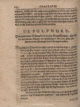 TRACTATUS DE SULPHURE.