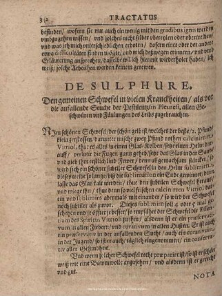 TRACTATUS DE SULPHURE.