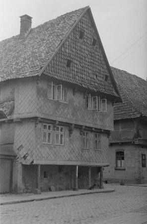 Fachwerkbauten in Hornburg bei Wolfenbüttel : Ansicht von Fachwerkhäusern