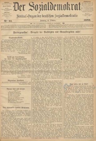 No 42. Sonntag, 17. Oktober. 1880.