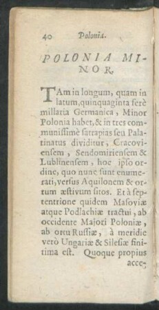 Polonia Minor.