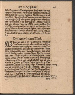 Von dem vierdten Theil.