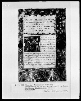 Denkschrift an Kaiser Maximilian I. im Namen Italiens