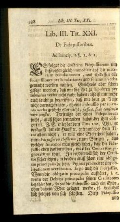 Tit. XXI. De Fideiussoribus.
