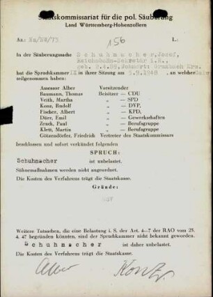 Schuhmacher, Josef