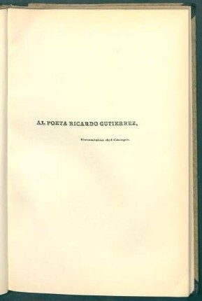 [Dedicatoria] Al poeta Ricardo Gutierrez