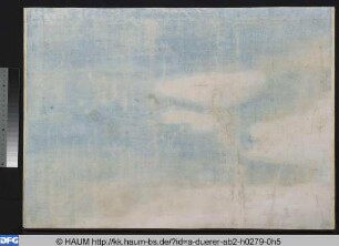 Ergänzungsblatt zur Ehrenpforte: Himmel (Detail)