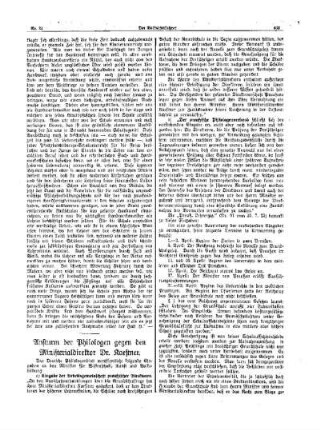 Ansturm der Philologen gegen den Ministerialdirektor Dr. Kaestner