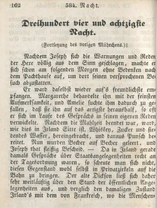 Dreihundert vier und achtzigste Nacht