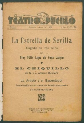 1939003800: La estrella de Sevilla : tragedia en tres actos