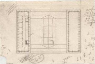 Billing, Hermann; Bochum (Nordrhein-Westfalen); Hotel Bochum - Grundriss DG; Grundriss Zwischengeschosss