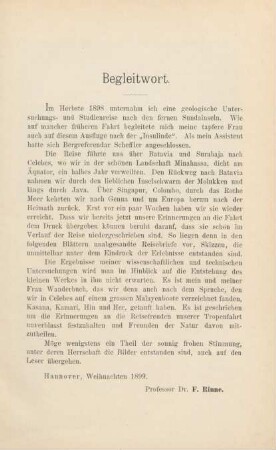 Begleitwort