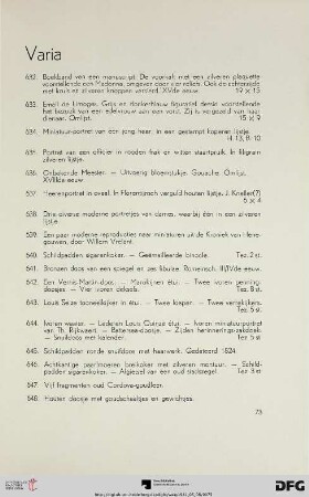 Varia (Nr. 632-648)