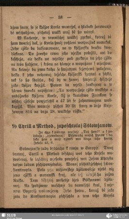 9) Cyrill a Method., japoschtołaj Ssłowjanow