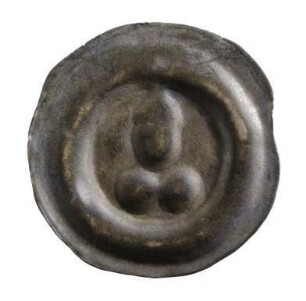 Münze, Brakteat, 14. Jh.