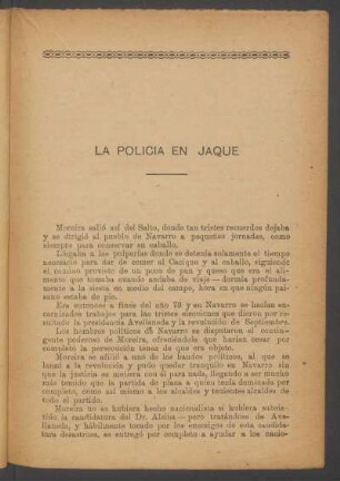 La policía en jaque