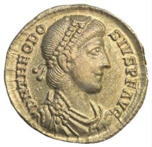 Fundmünze, Solidus, 378 - 383 n. Chr.