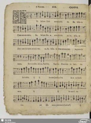XIII. Jubilate Deo omnis terra