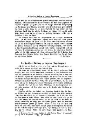 Fr. Paulsen Stellung zu einzelnen Tagesfragen