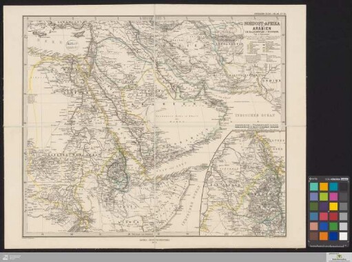 Nordost-Afrika und Arabien im Maassstabe 1:12.500.000