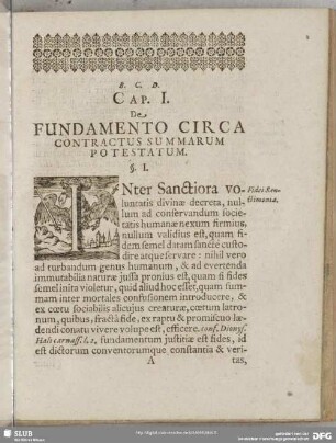 Cap. I. De Fundamento Circa Contractus Summarum Potestatum