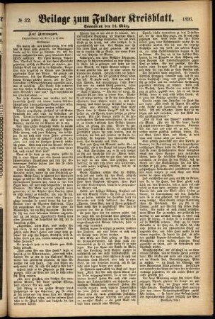 Zweite Ausgabe vom Samstag, den 14. März 1896.