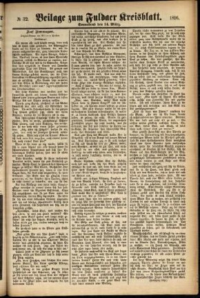 Zweite Ausgabe vom Samstag, den 14. März 1896.