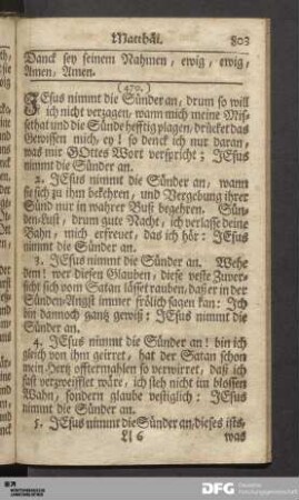 Am Tage des H. Apostels Matthäi.