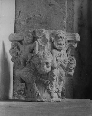 Arles, Kapitell, Daniel in der Löwengrube. Musée d'Archéologie chrétienne