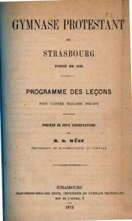 Programm : auf d. Schuljahr .... 1872/73 (1872)