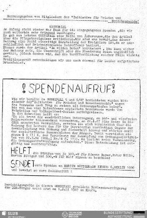 Spendenaufruf