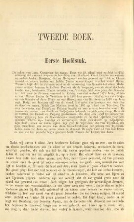 Eerste hoofdstuk. De zaken van Java. ...