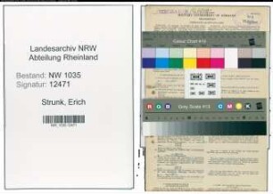 Entnazifizierung Erich Strunk , geb. 24.05.1897 (Schlosser)