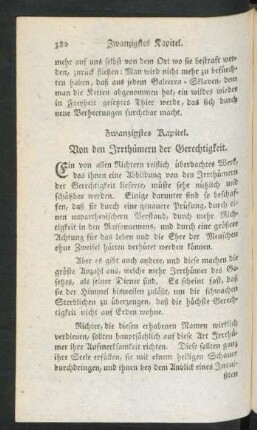 Zwanzigstes Kapitel. Von den Irrthümern der Gerechtigkeit