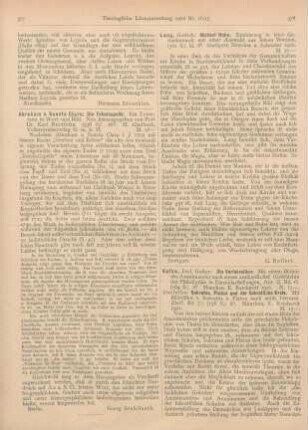 378-379 [Rezension] Kafka, Gustav, Sokrates, Platon und der Sokratische Kreis