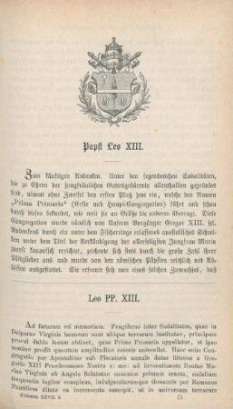 225-229 Päpstliches Breve über die Congregationen