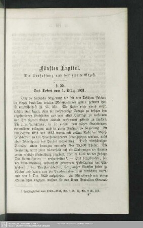 Fünftes Kapitel. Die Verfassung und der zweite Rezeß