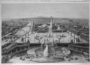 Paris, Vogelschau auf den Place de la Concorde
