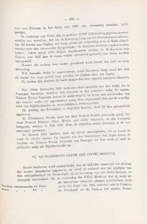 VI. De noordkust onder het civiel bestuur