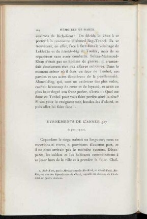 Chapitre IX. Événements de l'année 907 (1501-1502)
