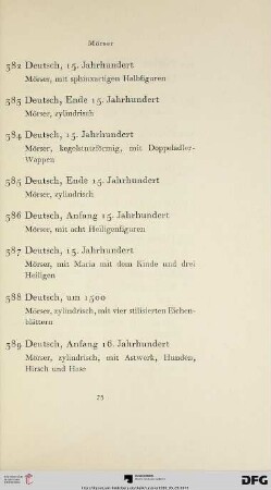 Mörser (Nr. 382-435)
