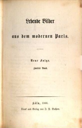 Lebende Bilder aus dem modernen Paris, 4