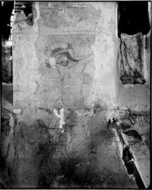 Weinheim Peterskirche Wandmalerei Kreuzigung