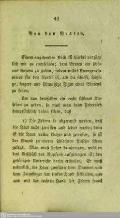 VI. Von den Braten