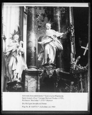 Hochaltar — Die Heiligen Joseph und Petrus