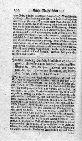 Anweisung zum verbesserten chirurgischen Verbande. 2.verb.Aufl.