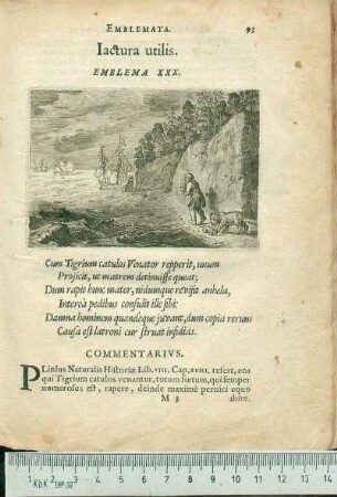 Iactura utilis. Emblema XXX.