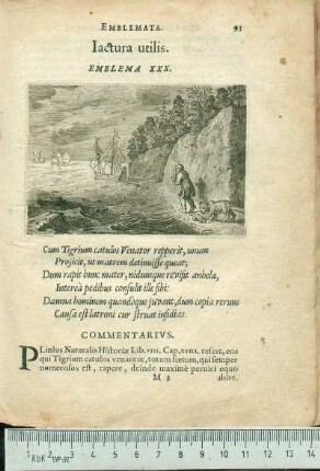 Iactura utilis. Emblema XXX.
