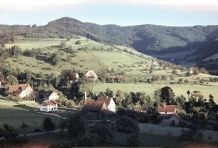 Glottertal: Blick ins Glottertal; oberhald des Winzerpfads